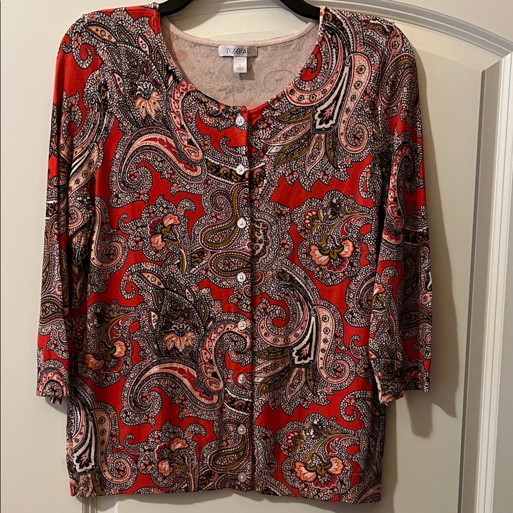 Roz & Ali Paisley Cardigan